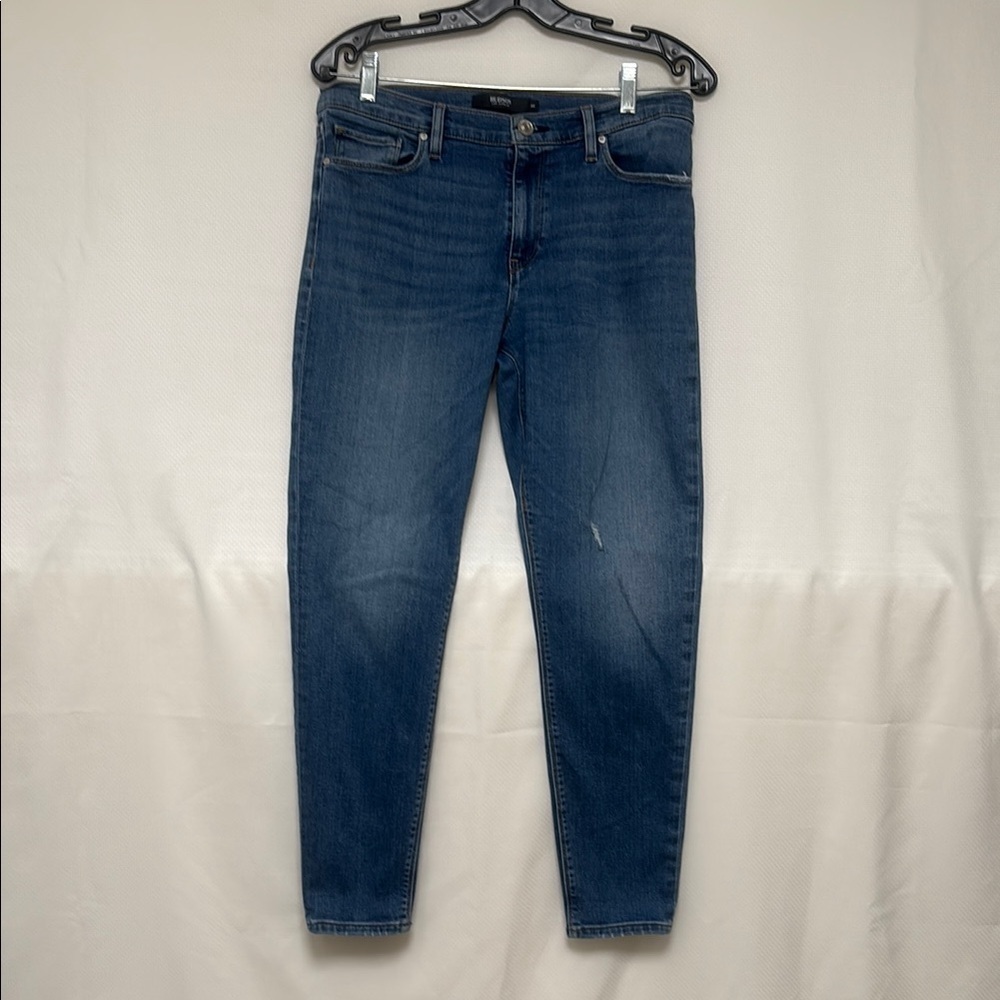 Hudson Jeans Blue Skinny Denim with Distressing